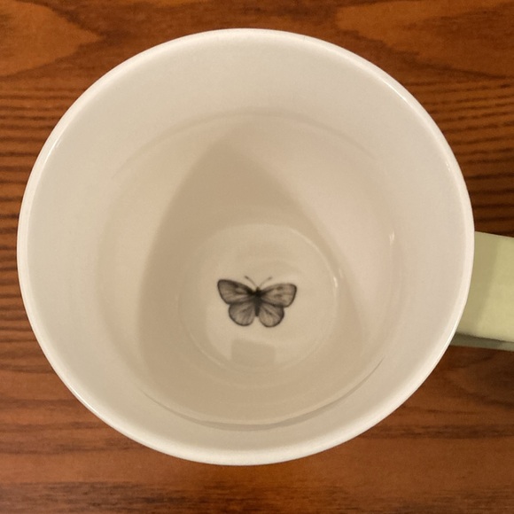 Lang “Butterfly Daisy” Tea Mug w/Steeper & Coaster/Lid. NEW, Excellent Condition - Picture 5 of 6